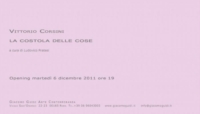 VITTORIO CORSINI, LA COSTOLA DELLE COSE