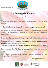 "Lo Psicologo In Farmacia"
