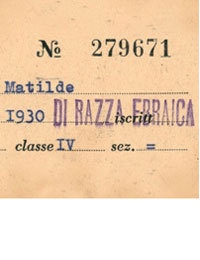 1938-1945. La persecuzione degli ebrei in Italia. Documenti