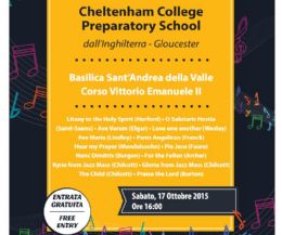 Locandina: Concerto Cheltenham College Preparatory School presso Sant'Andre della Valle