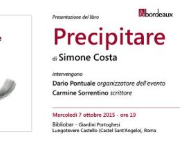 Locandina: Presentazione del libro "Precipitare" al Bibliobar
