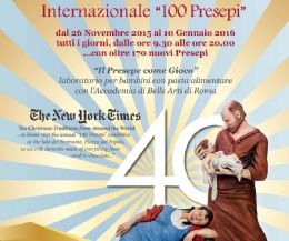 Event poster: 100 nativity scenes