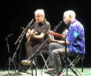 Event poster: Caetano&Gil – Two friends, a century of music"
